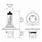 Hella Bulb H4 12V 60/55W P43T T4.625 +50(2) Bulbs, H4P50Tb H4P50TB - alternate 1